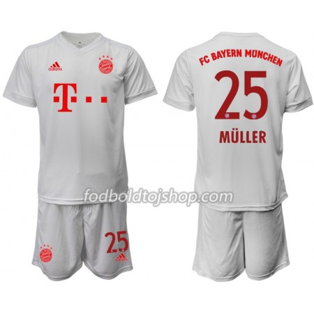FC Bayern München Thomas Muller 25 Børn Udebane Fodboldsæt 2020-21 S/S (+ Korte bukser)